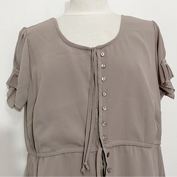 CREATION L drawstring detail on waist and sleeves longer length lace trim 12 - Picture 2 of 8